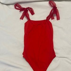 Super cute red bodysuit!!